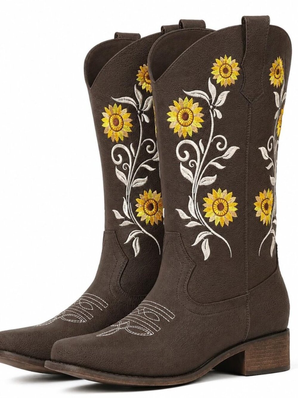 Cowboy Boots For Women Sunflower Square Toe Western Cowgirl Boots